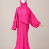 Candy Pink 10 without cuffs Candy Pink Prayer Jilbab – Without Cuffs