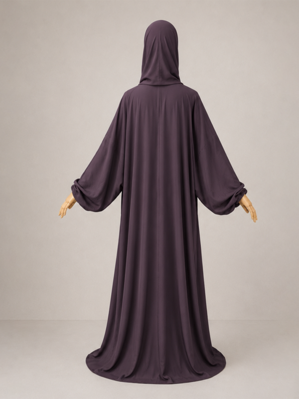 Dusty Mauve Prayer Jilbab – Without Cuffs