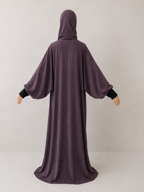 Dusty Mauve Prayer Jilbab – With Cuffs