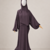Dusty Mauve Prayer Jilbab – Without Cuffs
