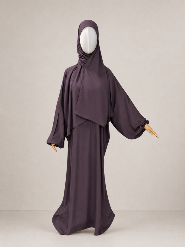 Dusty Mauve Prayer Jilbab – Without Cuffs
