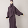 Dusty Mauve Prayer Jilbab – With Cuffs