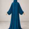 Ferozi pose-2 without cuffs Ferozi Prayer Jilbab – Without Cuffs