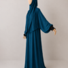 Ferozi Prayer Jilbab – With Cuffs