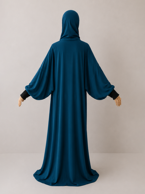 Ferozi Prayer Jilbab – With Cuffs