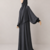 Gray Prayer Jilbab – With Cuffs