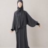Gray Prayer Jilbab – With Cuffs