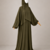 Henna pose 3 without cuffs Henna Prayer Jilbab – Without Cuffs