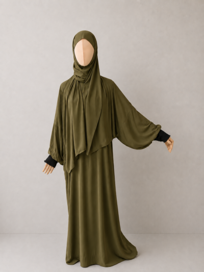 Hennawith cuffs Henna Powder Prayer Jilbab – With Cuffs