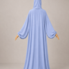 Light Blue pose 2 without cuffs Light Blue Prayer Jilbab – Without Cuffs