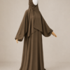 Light Brown Prayer Jilbab – Without Cuffs