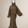 Light Brown Prayer Jilbab – Without Cuffs