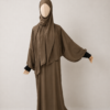 Light Brownwith cuffs Light Brown Prayer Jilbab – With Cuffs