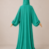 Turquoise Prayer Jilbab – Without Cuffs