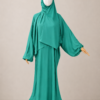 Turquoise Prayer Jilbab – Without Cuffs