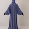Violet Blue pose 3with cuffs Violet Blue Prayer Jilbab – With Cuffs