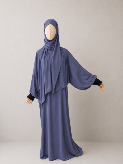 Violet Bluewith cuffs Violet Blue Prayer Jilbab – With Cuffs