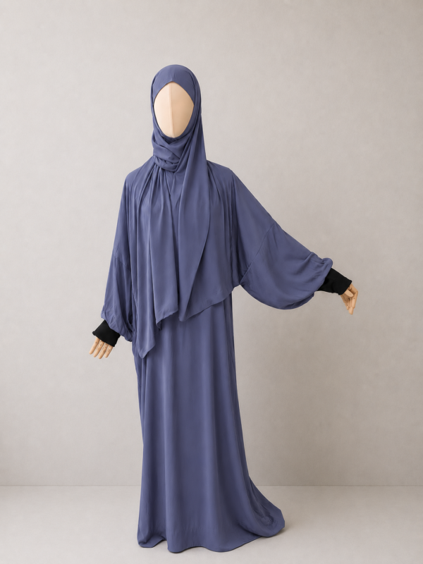 Violet Bluewith cuffs Violet Blue Prayer Jilbab – With Cuffs