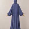Violet Blue Prayer Jilbab – Without Cuffs