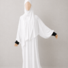 Whitewith cuffs White Prayer Jilbab – With Cuffs